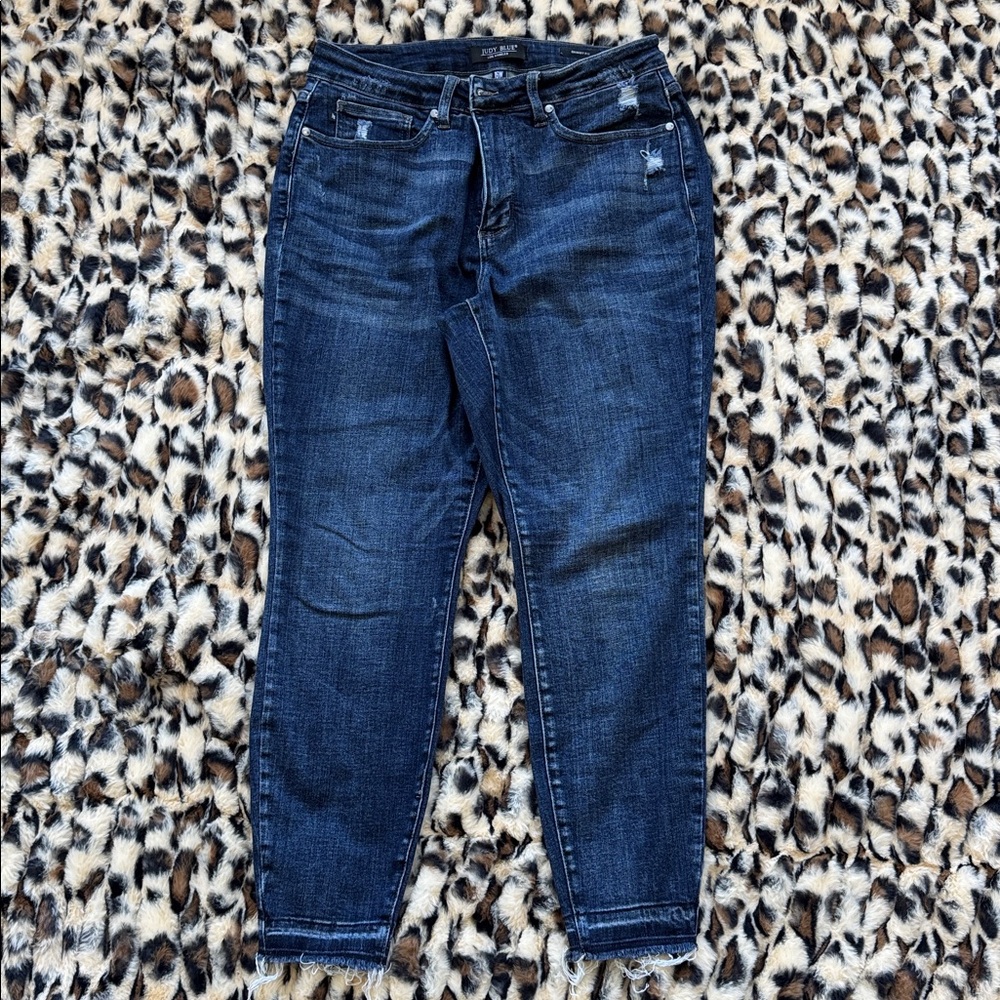 Judy Blue “Skinny Dipped” Dark Wash TUMMY CONTROL High Rise Skinny Fit Jeans 16W